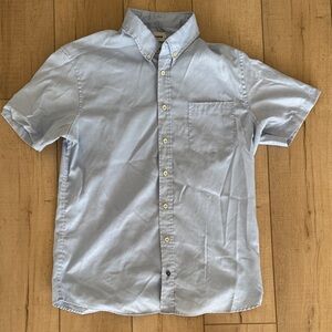 Taylor Stitch Light Blue Men's Short Sleeve Shirt